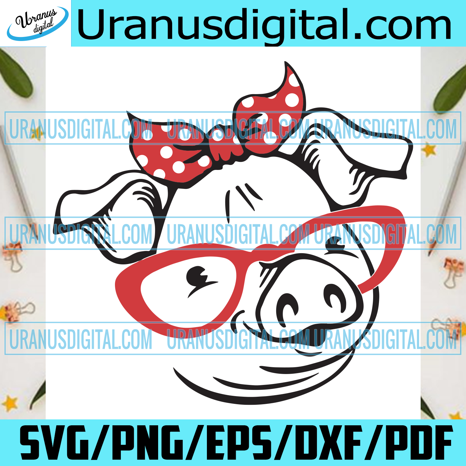 Download Lady Piggy Trending Svg Pig Svg Ribbon Svg Glasses Svg Pig Shirt Uranusdigital