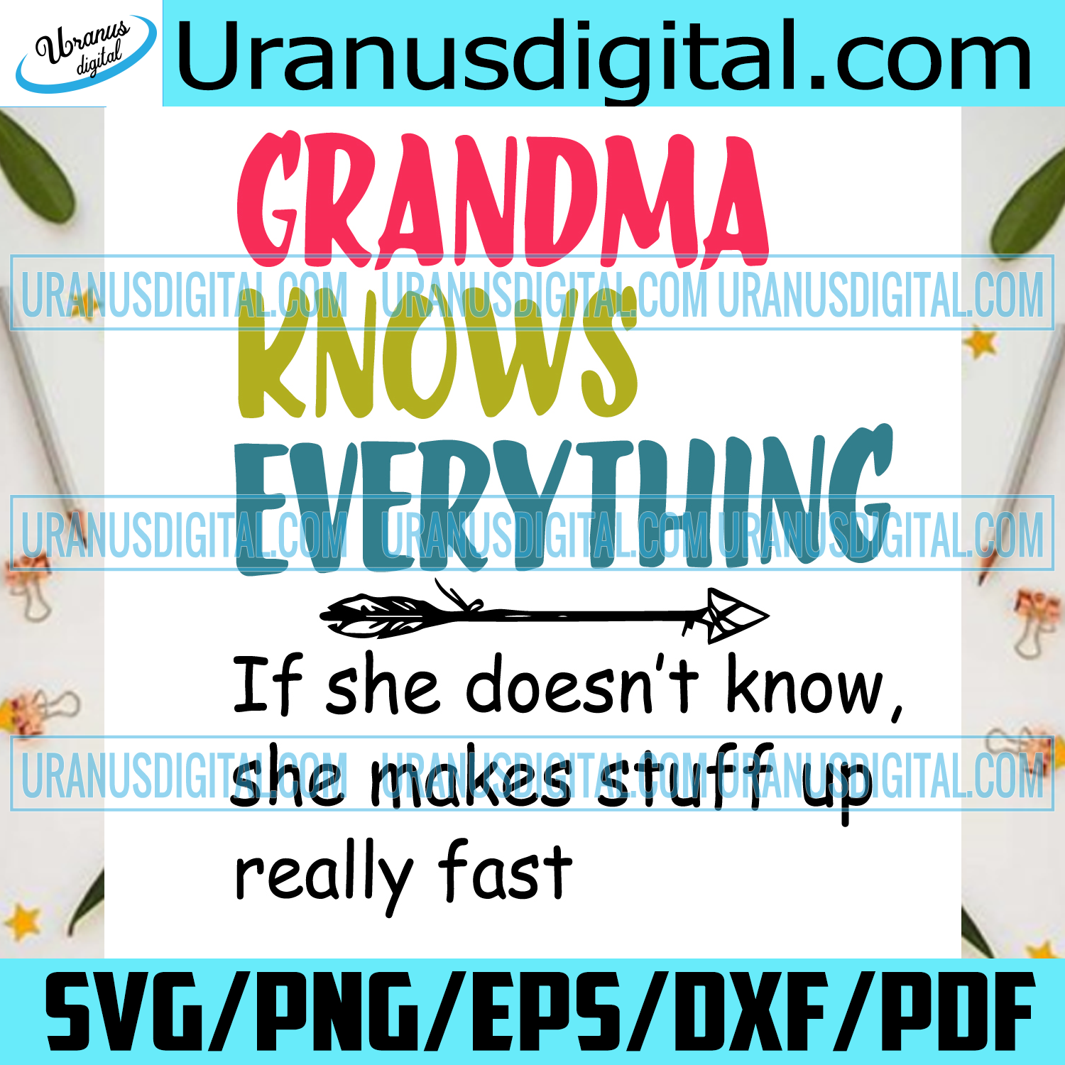 Download Grandma Knows Everything Svg Mothers Day Svg Happy Mothers Day Gran Uranusdigital