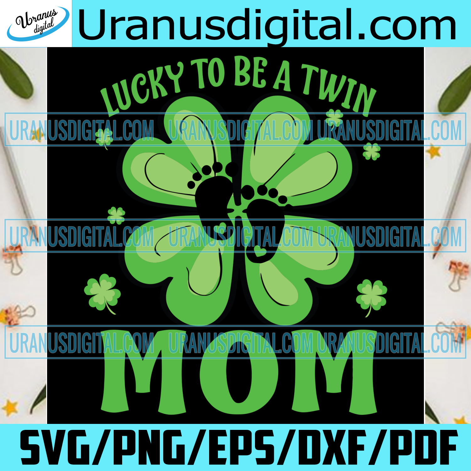 Download Lucky To Be A Twin Mom St Patricks Day Svg Mother Day Svg Mother Svg Uranusdigital