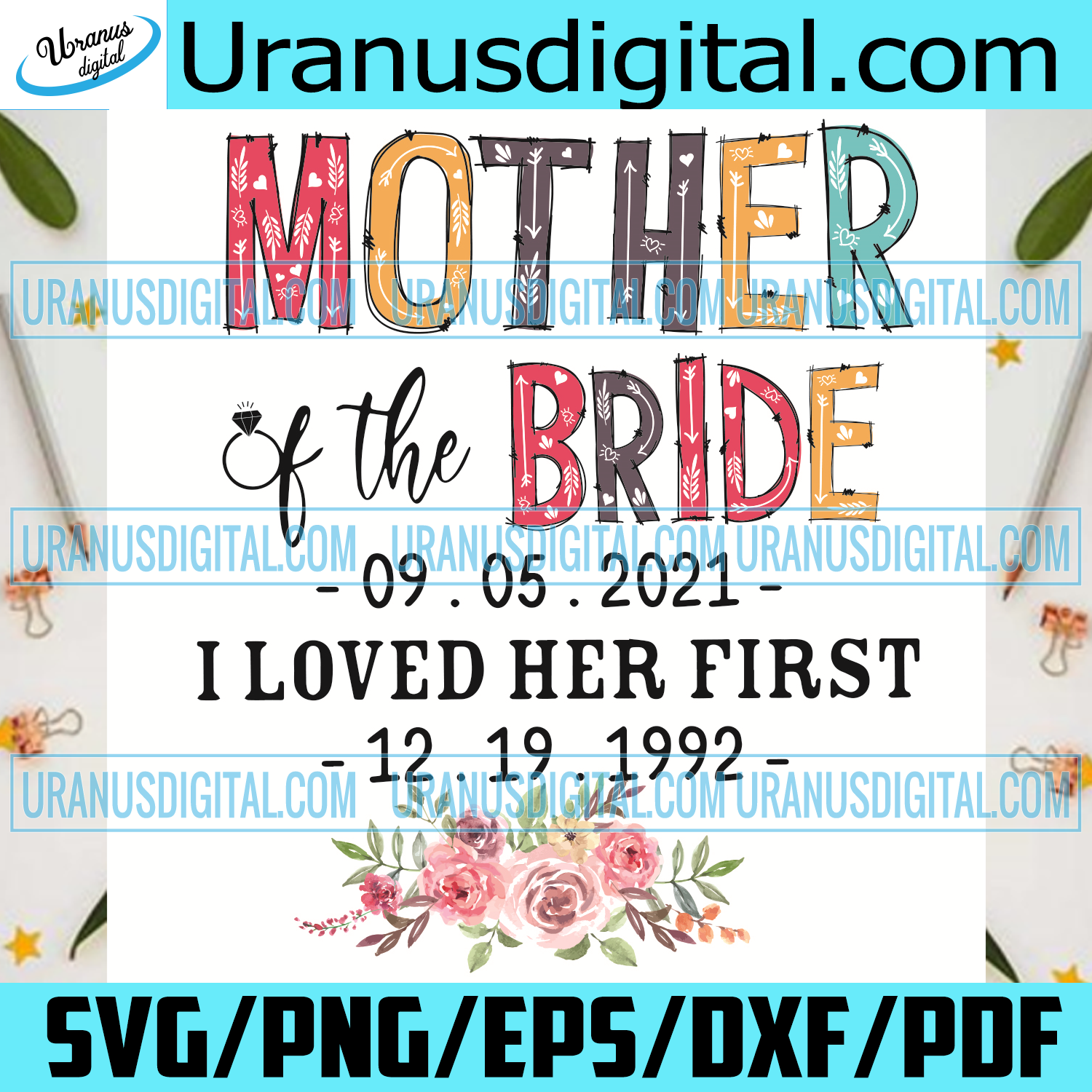 Download Mother Of The Bride September 5th 2021 Svg Mother Day Svg Mom Svg M Uranusdigital