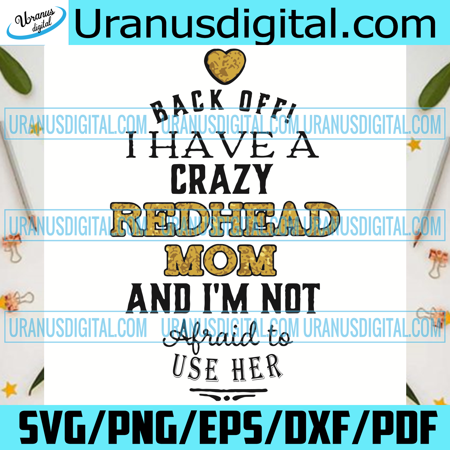 Download Back Off I Have A Crazy Redhead Mom Svg Mother Day Svg Mom Svg Craz Uranusdigital