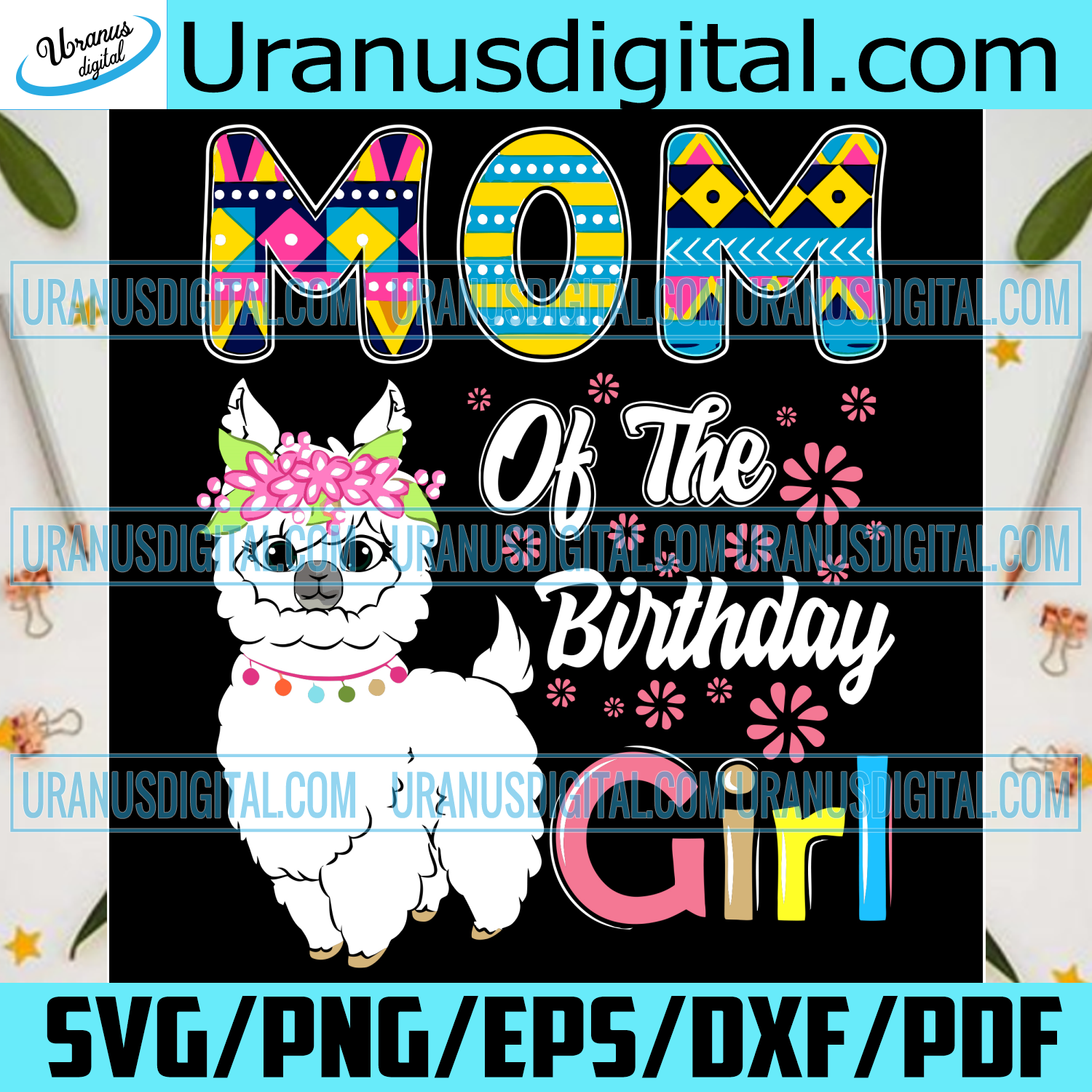 Download Llama Birthday Mom Of The Birthday Girl Farm Birthday Svg Mothers Day Uranusdigital