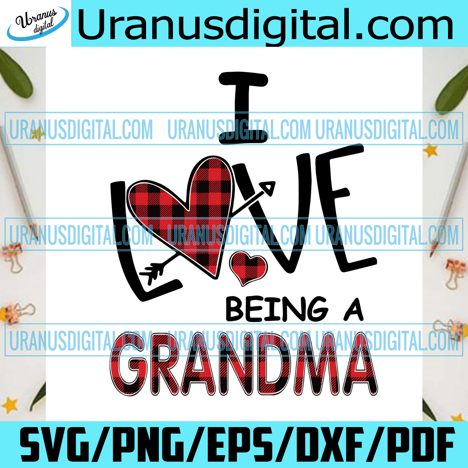 Download I Love Being A Grandma Plaid Heart Svg Mothers Day Svg Being A Grand Uranusdigital
