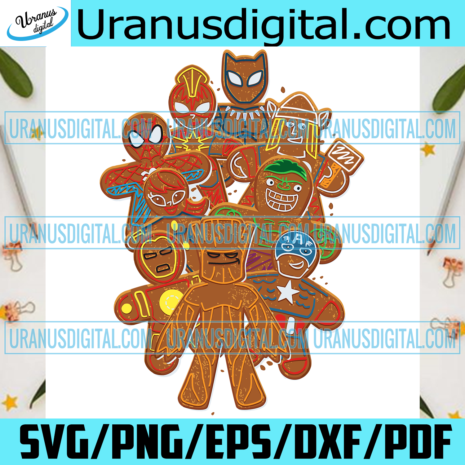 Download Marvel Avengers Gingerbread Svg Christmas Svg Xmas Svg Christmas Gi Uranusdigital