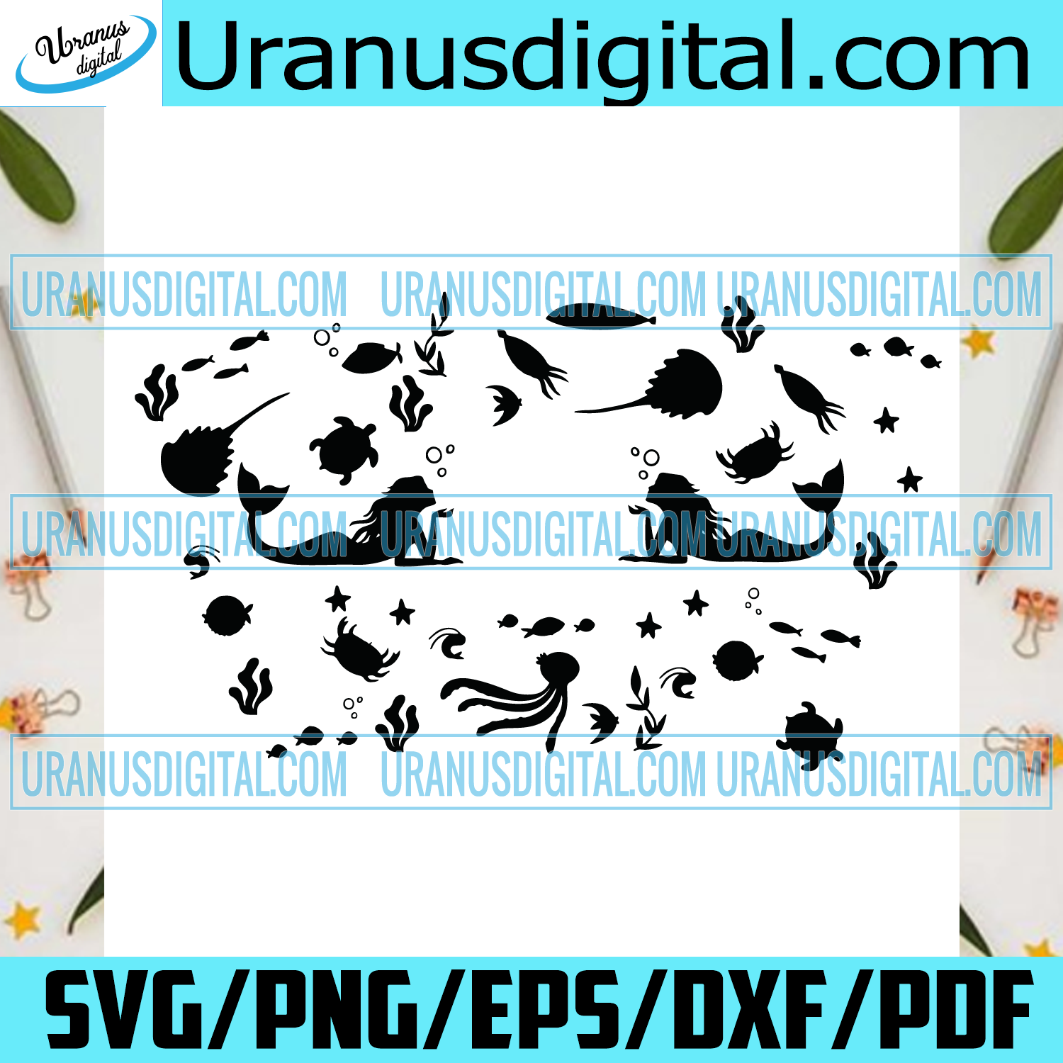 Download Mermaid Starbucks Cup Wrap Svg Trending Svg Marine Animals Starbuck Uranusdigital