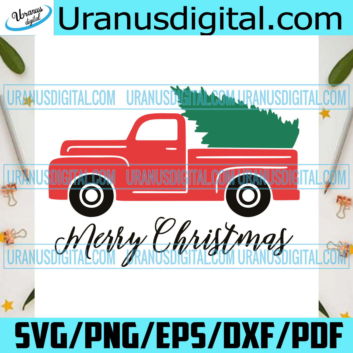 Download Merry Christmas Red Truck Svg Christmas Svg Truck Svg Christmas Tru Uranusdigital