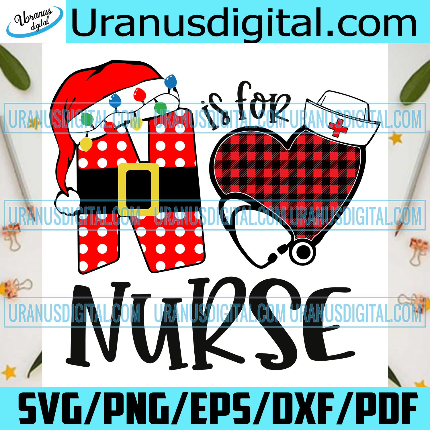 Download N Is For Nurse Svg Christmas Svg Xmas Svg Christmas Gift Merry Chr Uranusdigital
