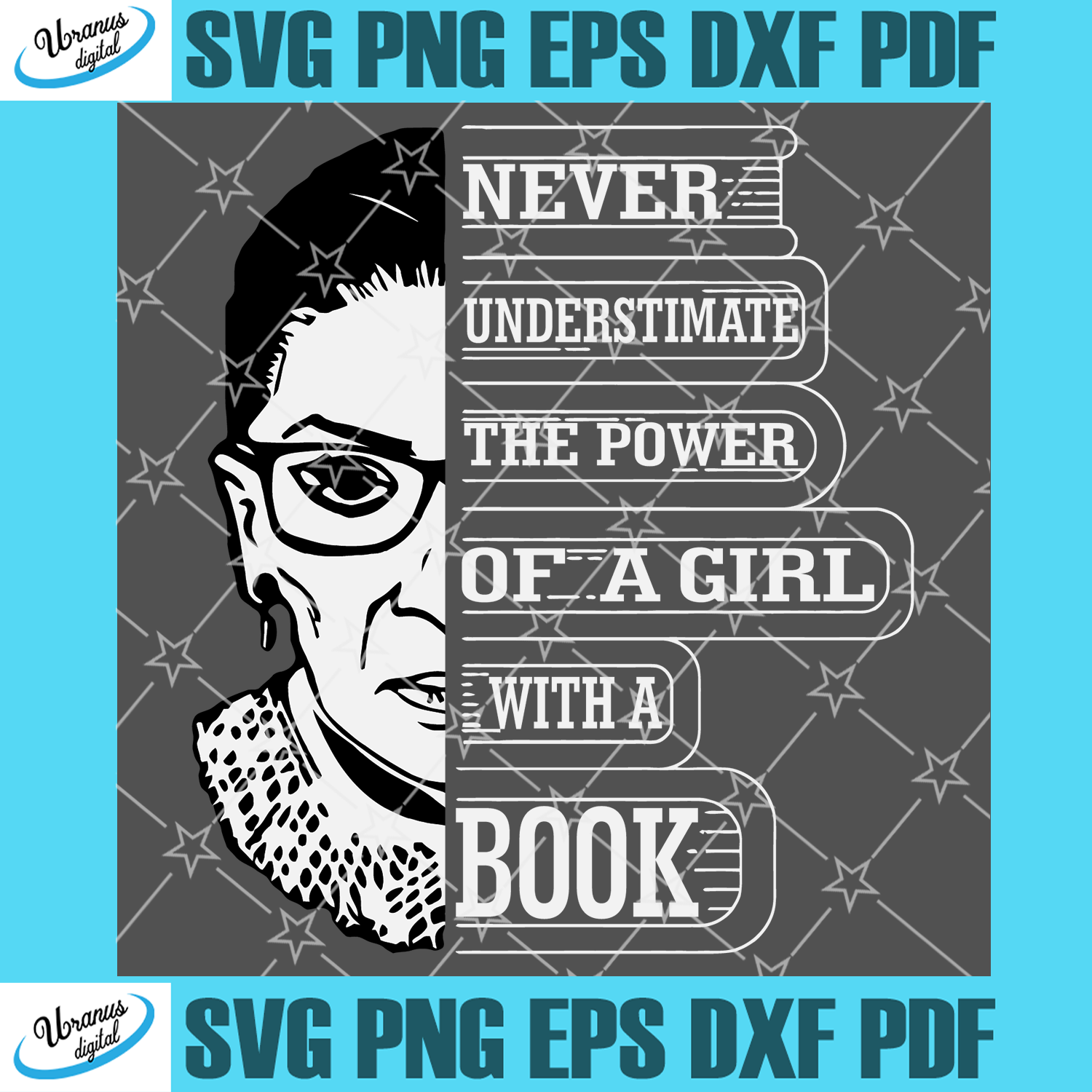 Download Trending Svg Svg Never Underestimate The Power Of A Girl With A Book Svg Rbg Shirt Ruth Bader Ginsburg Notorious Svg Feminism Protest Women Girl Power Equal Right Svg Empowermen Svg Cricut Silhouette Svg Files Cricut
