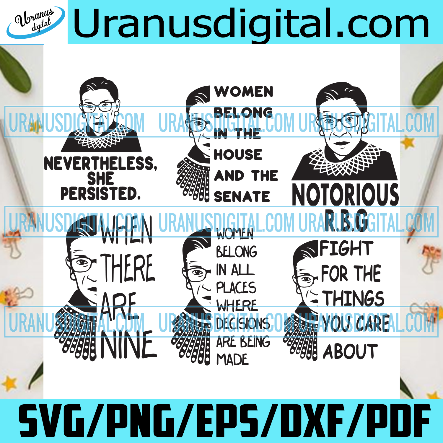 Download Notorious Rbg Bundle Trending Svg Bundle Svg Ruth Bader Ginsburg Sv Uranusdigital