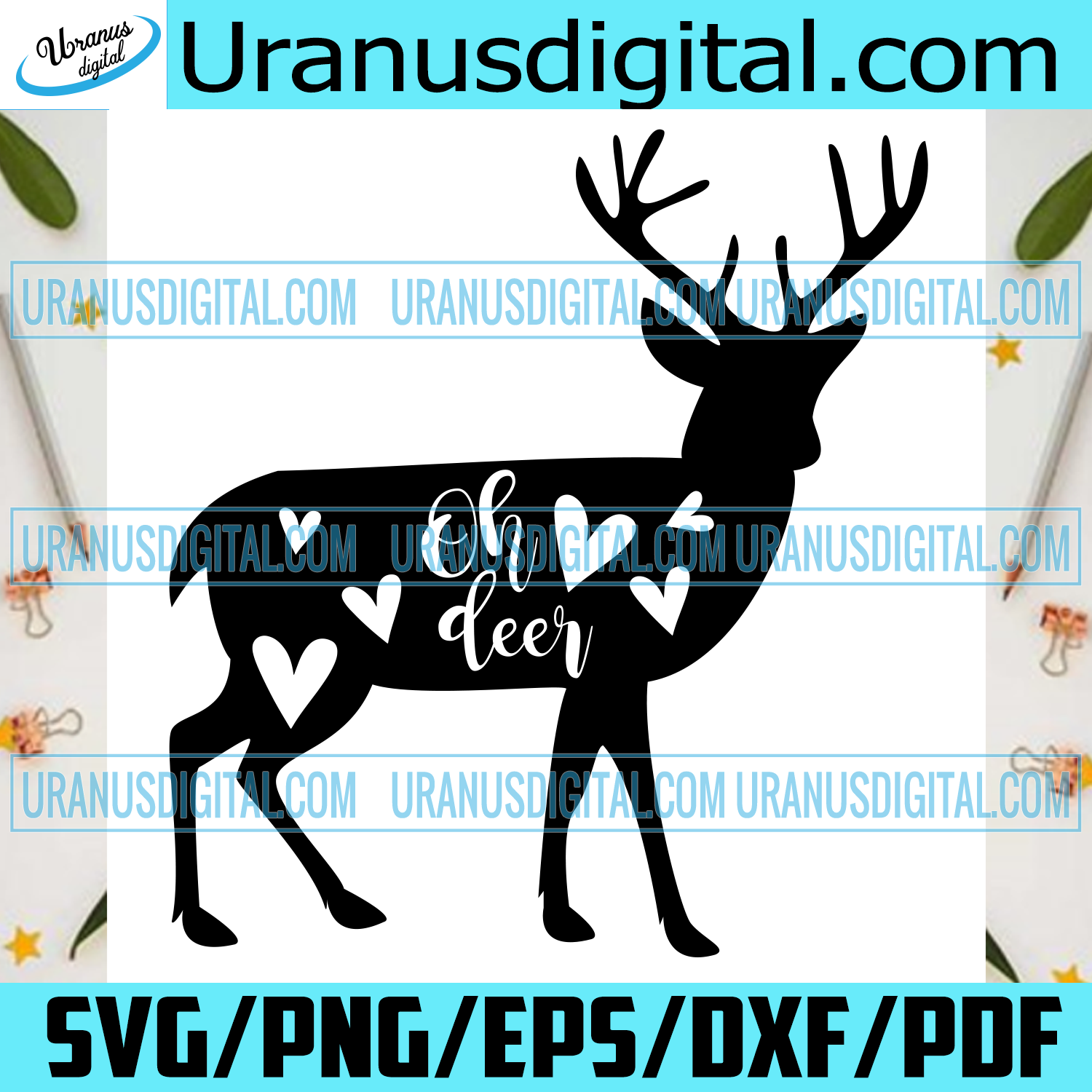 Download Oh Deer Christmas Svg Reindeer Svg Reindeer Shirt Reindeer Gift L Uranusdigital