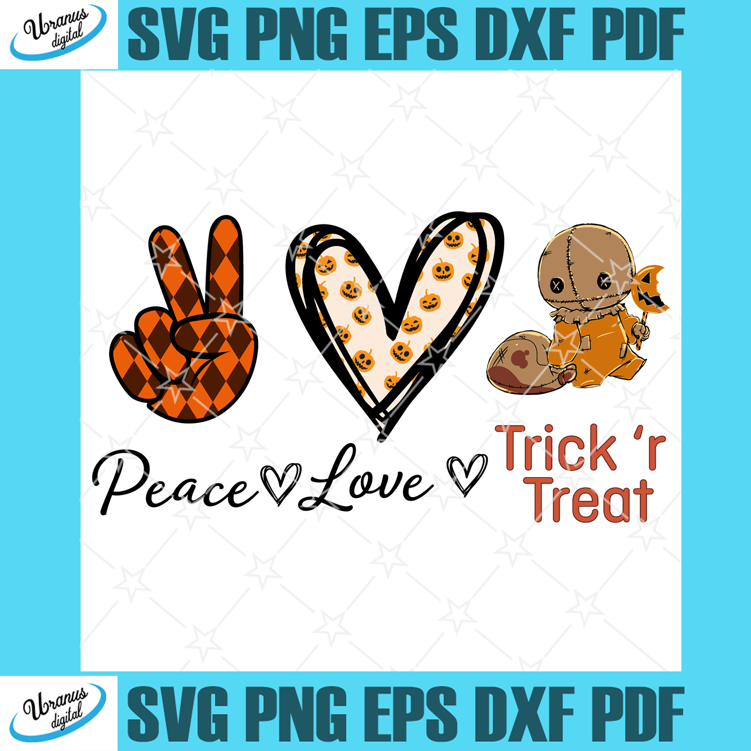 Download Peace Love Trick Or Treat Halloween Svg Halloween Gift Halloween Shi Uranusdigital