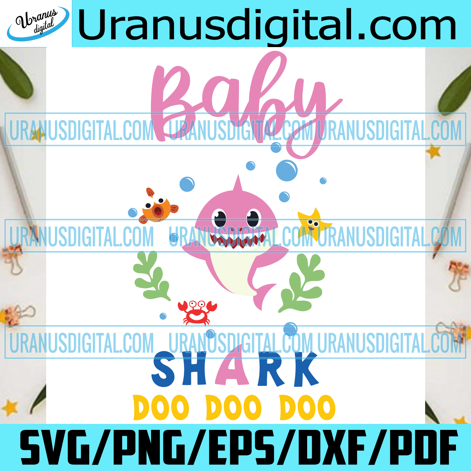 Download Pink Baby Shark Doo Doo Doo Svg Trending Svg Baby Shark Svg Kid Son Uranusdigital