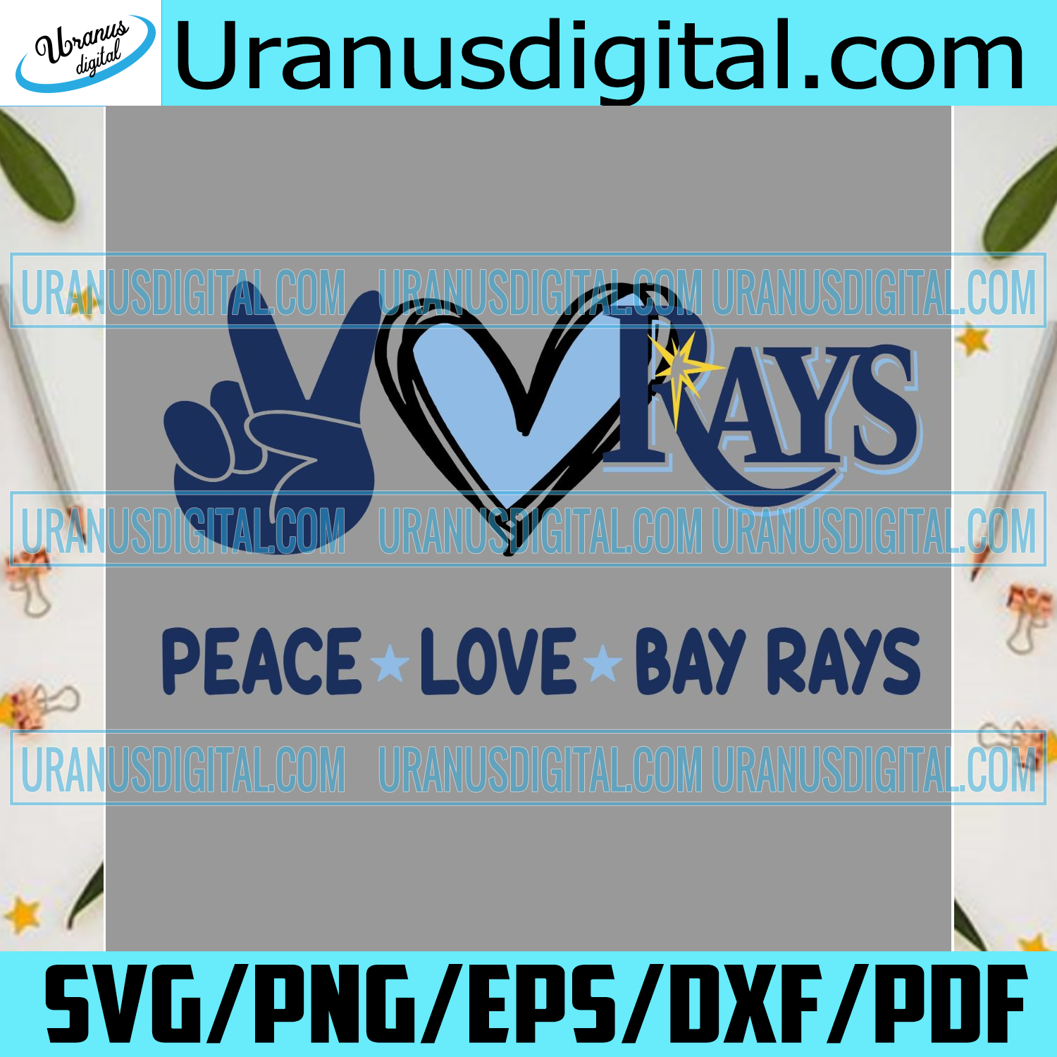 Peace Love Bay Rays Svg Sport Svg Tampa Bay Rays Svg Rays Svg Tb R Uranusdigital