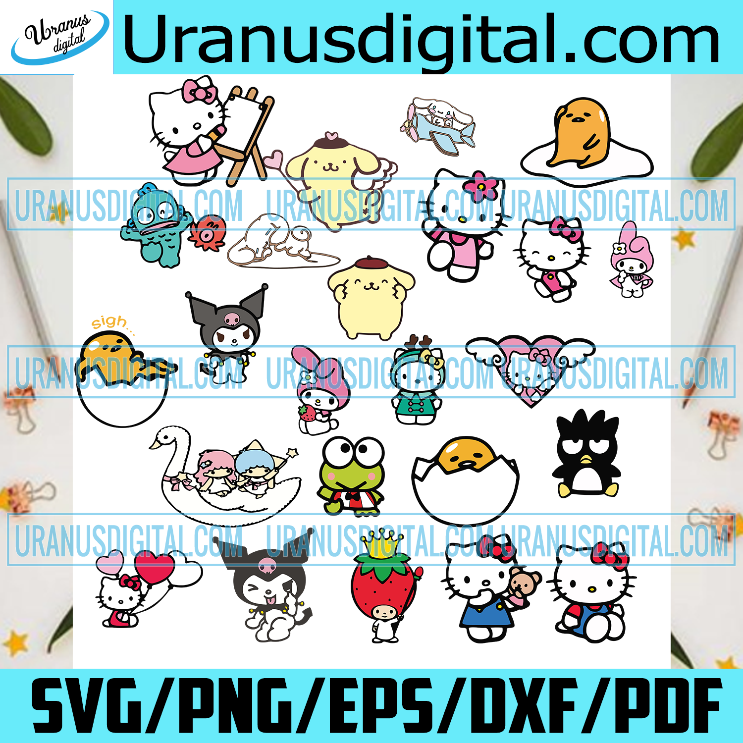 Download Sanrio Hello Kitty And Friends Svg Bundle Trending Svg Hello Kitty S Uranusdigital