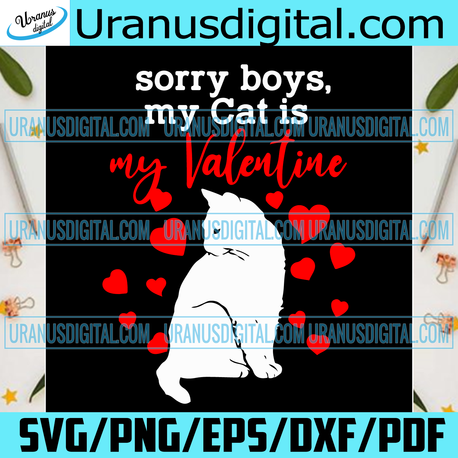 Download Sorry Boys My Cat Is My Valentine Svg Valentine Svg Cat Svg Cat Lov Uranusdigital