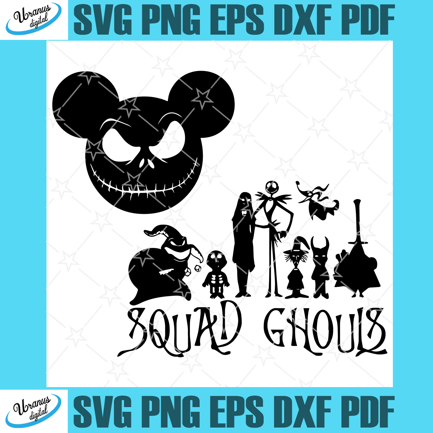 Squad Ghouls Nightmare Before Christmas Svg Halloween Svg Halloween Uranusdigital