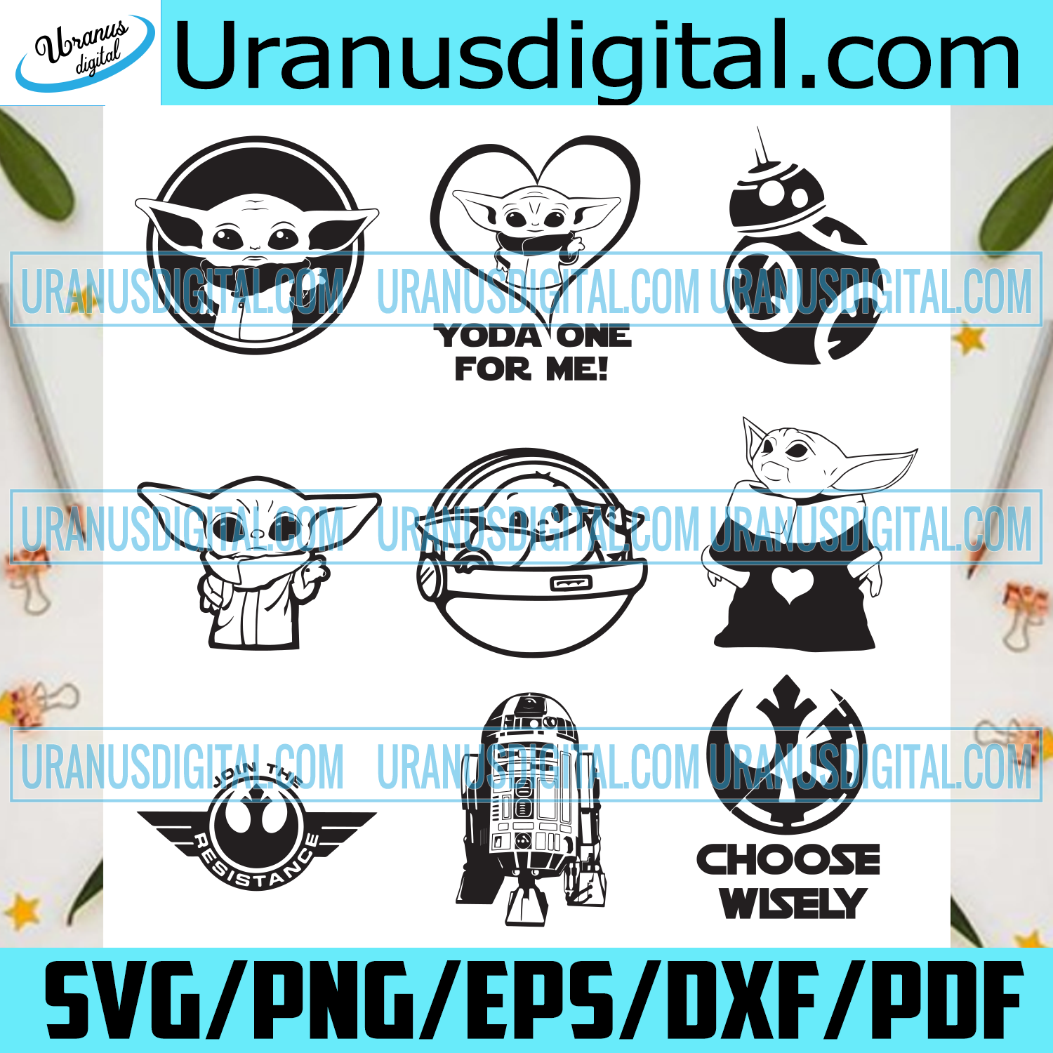 Download Star Wars Bundle Svg Star Wars Svg Baby Yoda Bundle Baby Yoda Svg Uranusdigital
