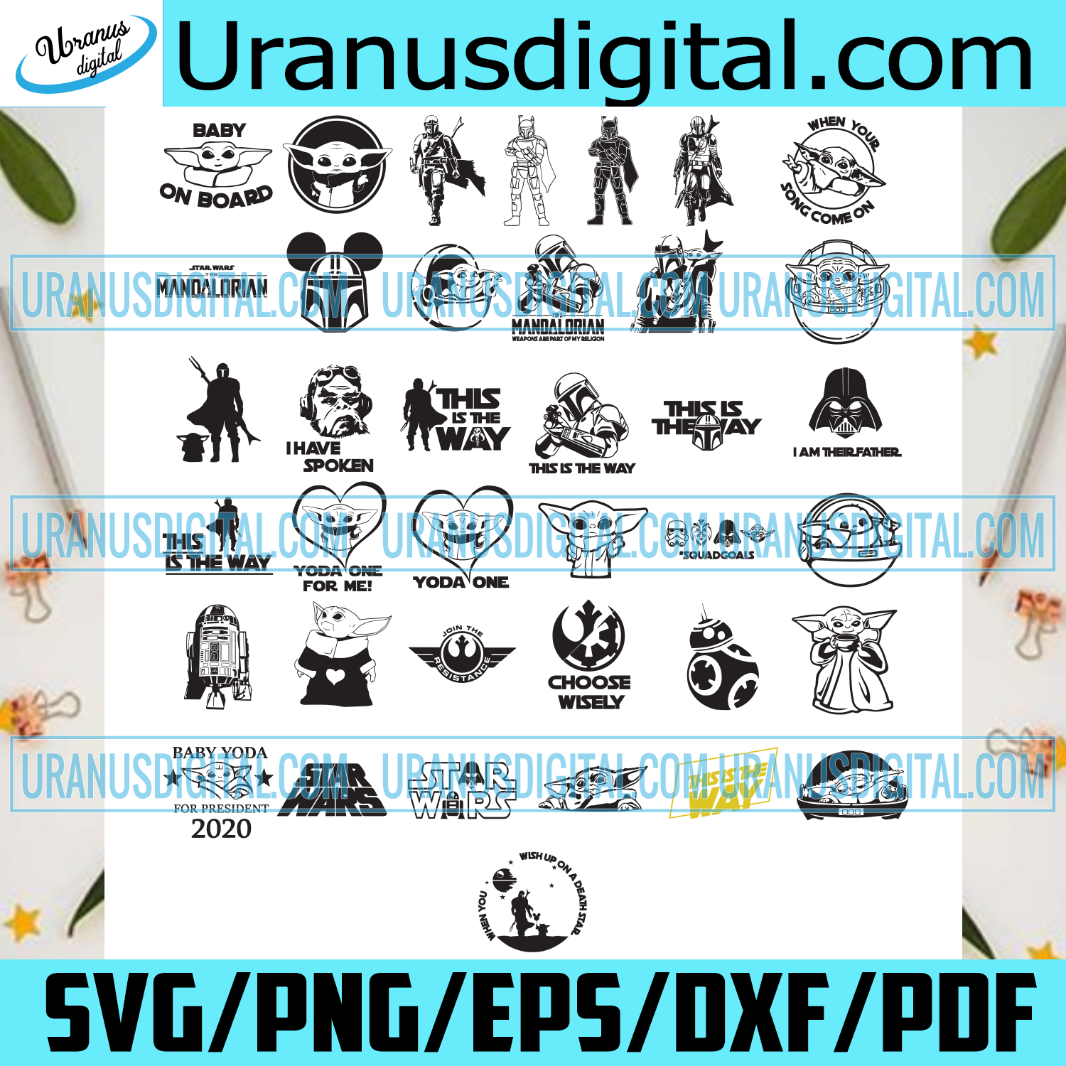 Download Star Wars Bundle Svg Star Wars Svg Star Wars Bundle Star Wars Clipa Uranusdigital