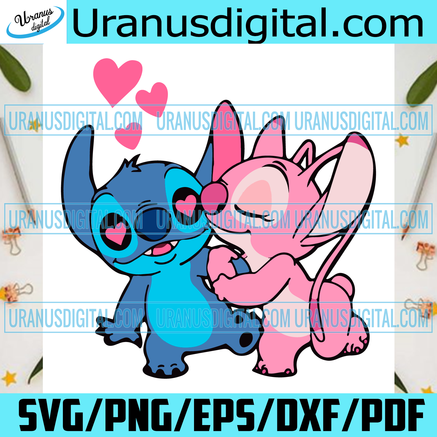 Download Stitch And Angel Svg Valentine Svg Valentine Stitch Svg Disney Vale Uranusdigital