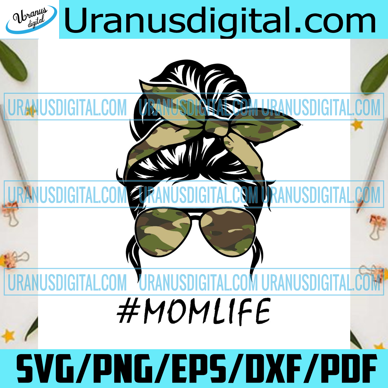 Download Army Mom Life Messy Bun Svg Mothers Day Svg Mom Life Svg Army Mom S Uranusdigital