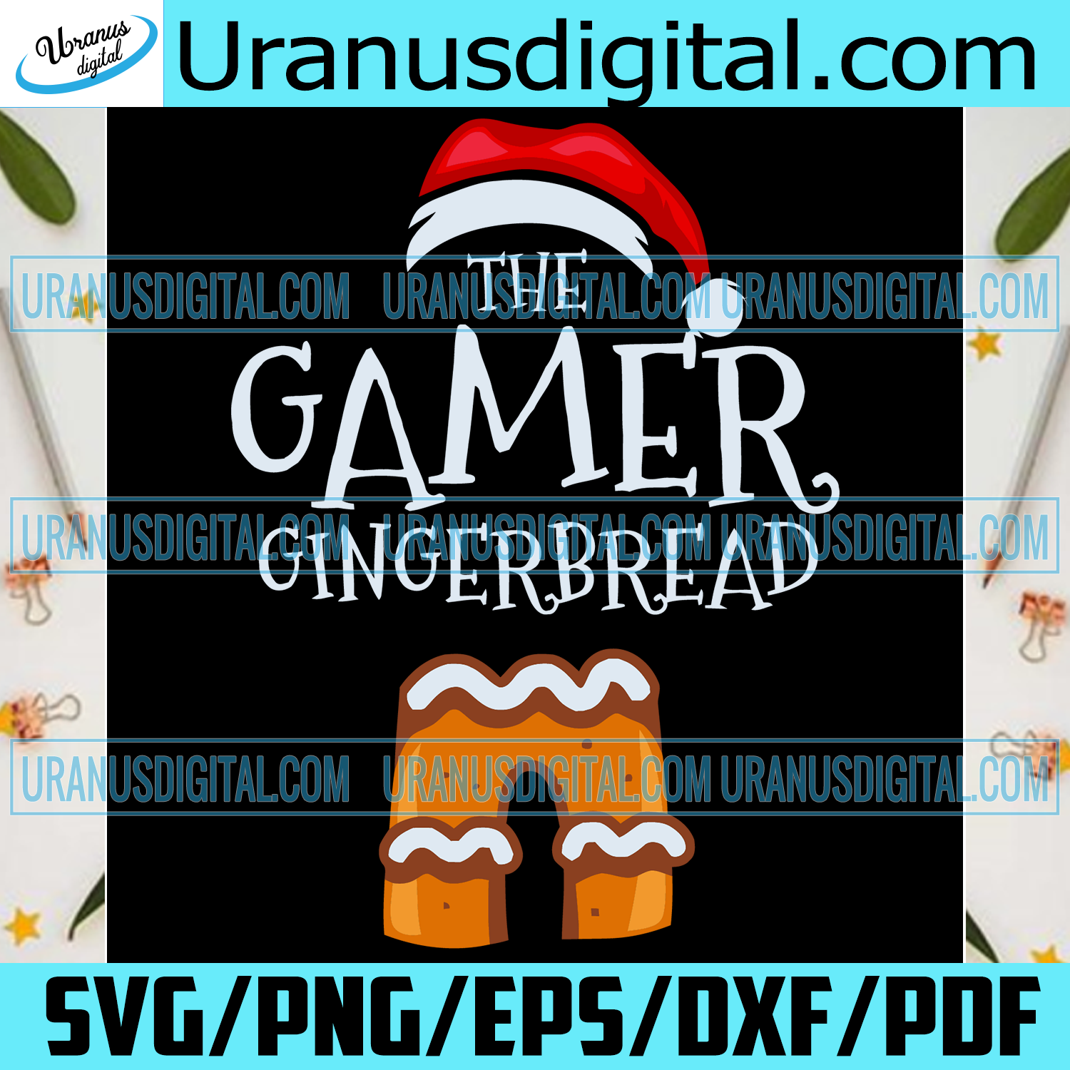 Download The Gamer Gingerbread Christmas Svg Gamer Gift Gamer Gingerbread G Uranusdigital
