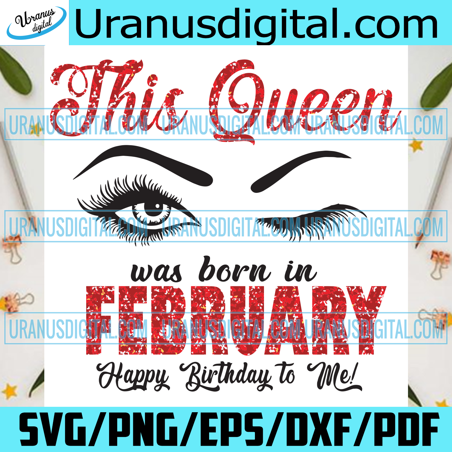 This Queen Was Born In February Svg Birthday Svg Born In February Sv Uranusdigital