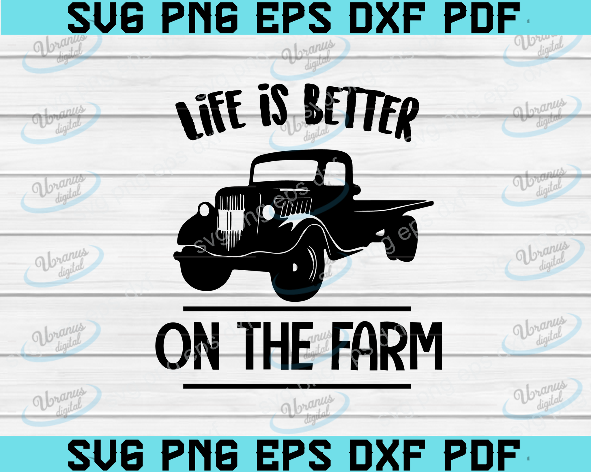 Download Farm Svg Design Instant Download Cut Files For Cricut Life Is Better Uranusdigital PSD Mockup Templates