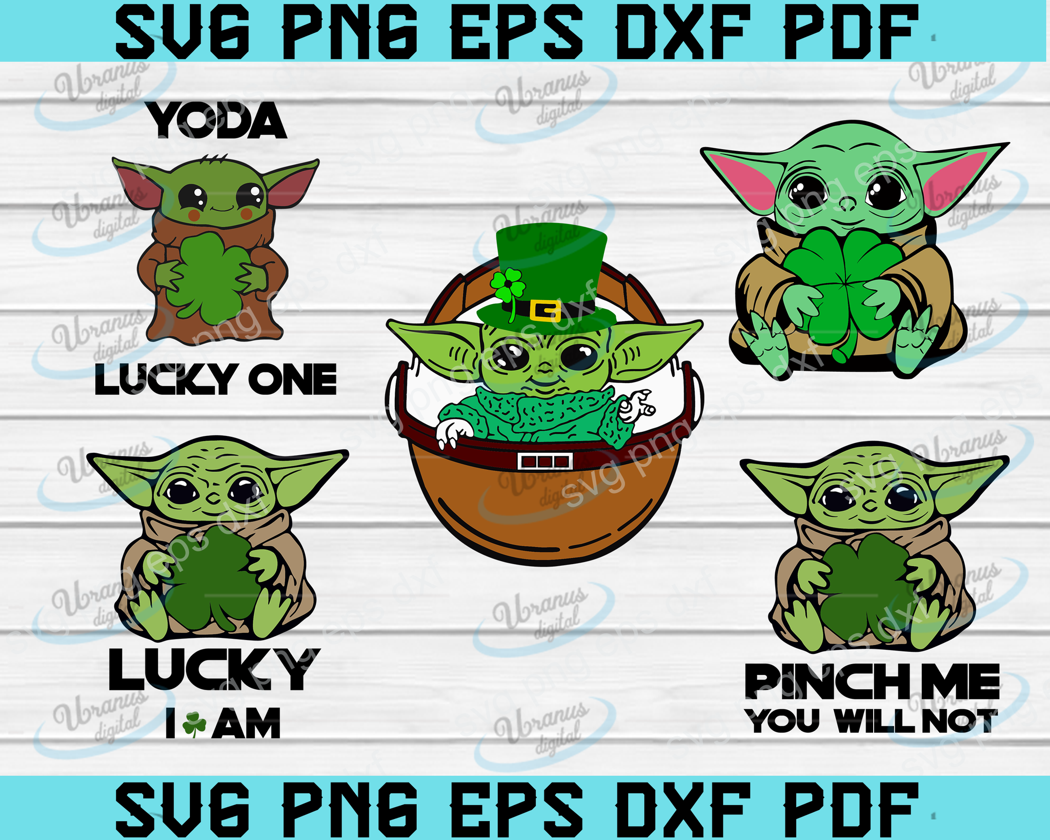 Baby Yoda Svg Baby Yoda Patrick S Day Svg Happy St Patrick S Day Svg Uranusdigital