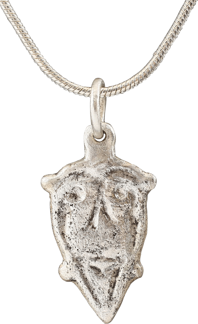 ANCIENT VIKING HEART PENDANT NECKLACE, C.850-1050 AD