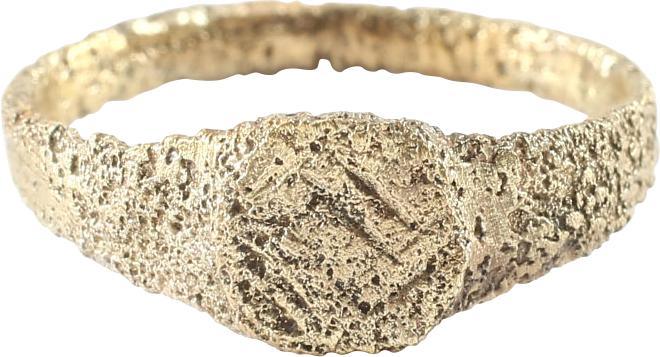 LATE ROMAN/MEDIEVAL RING 7th-10th CENTURY AD SIZE 4 1/2