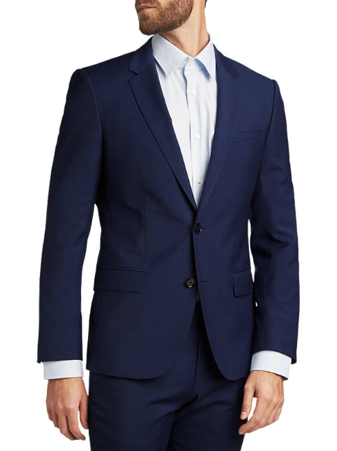 hugo boss blue suit