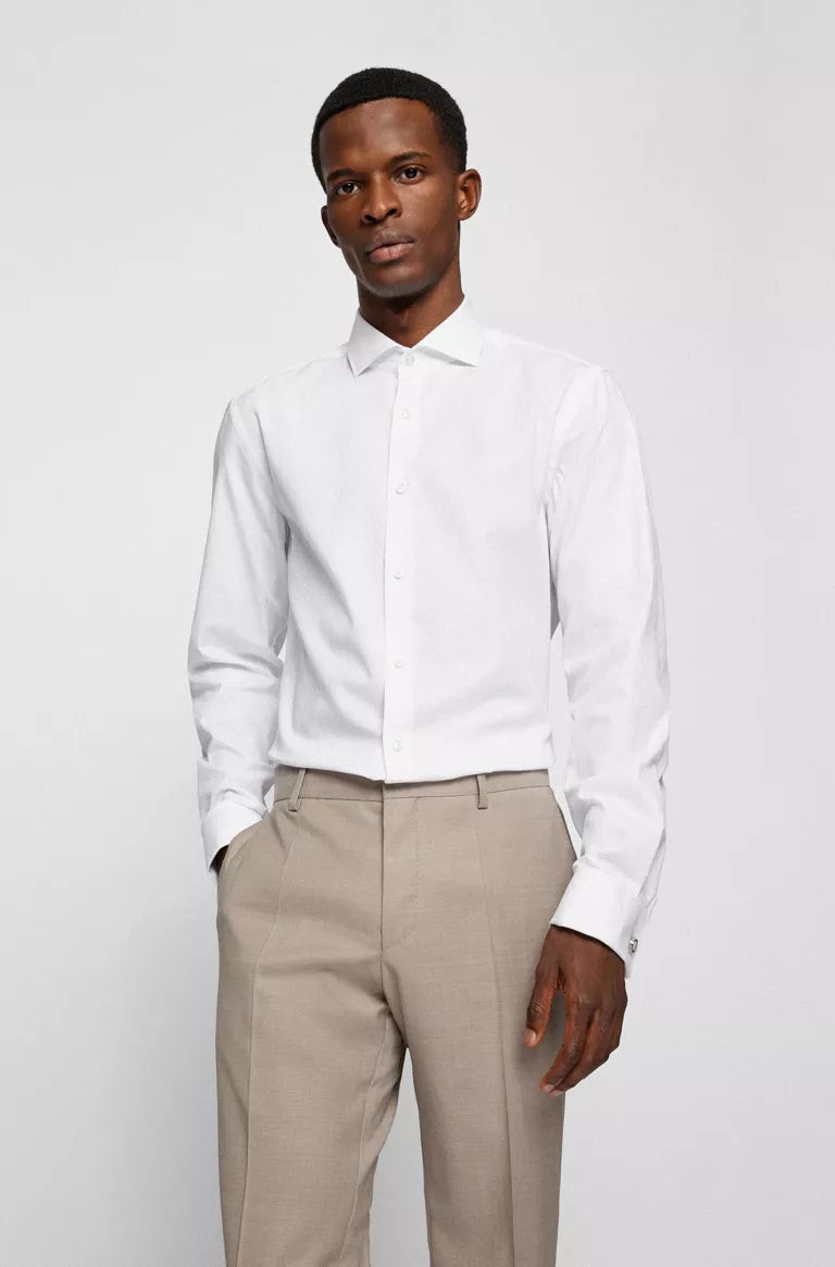 Chemicaliën Koopje beschaving Hugo Boss Kason Slim Fit Shirt in White – Raggs - Fashion for Men and Women