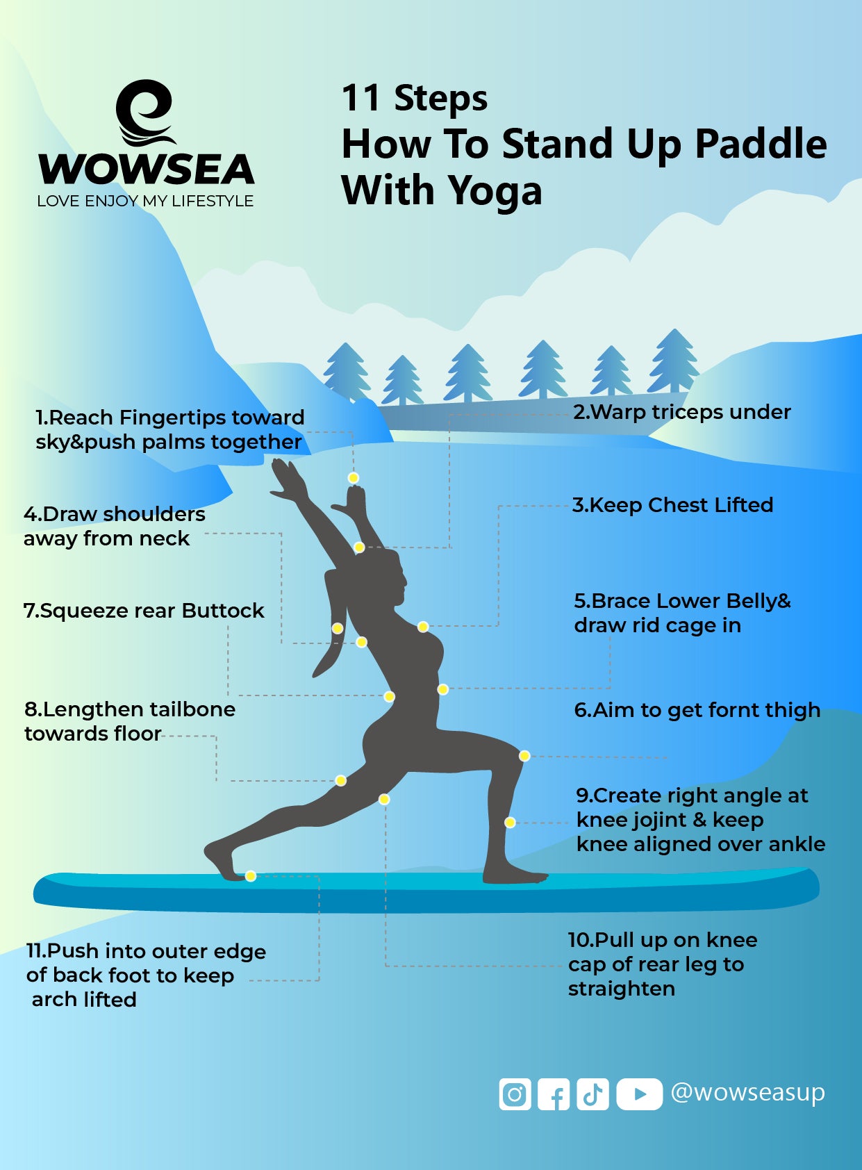 How to Stand Up Paddle with Yoga (Virabhadrasana)