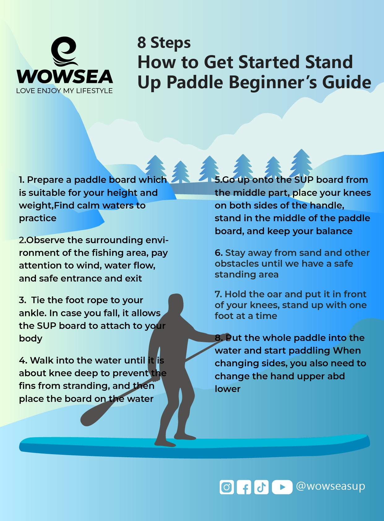 8 steps HOW TO GET STARTED TO STAND UP PADDLE - BEGINNERS GUIDE