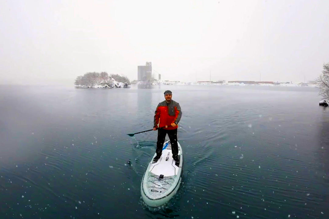 How to Enjoy SUP Paddling In Winter-WOWSEA Poseidon P3 SUP board