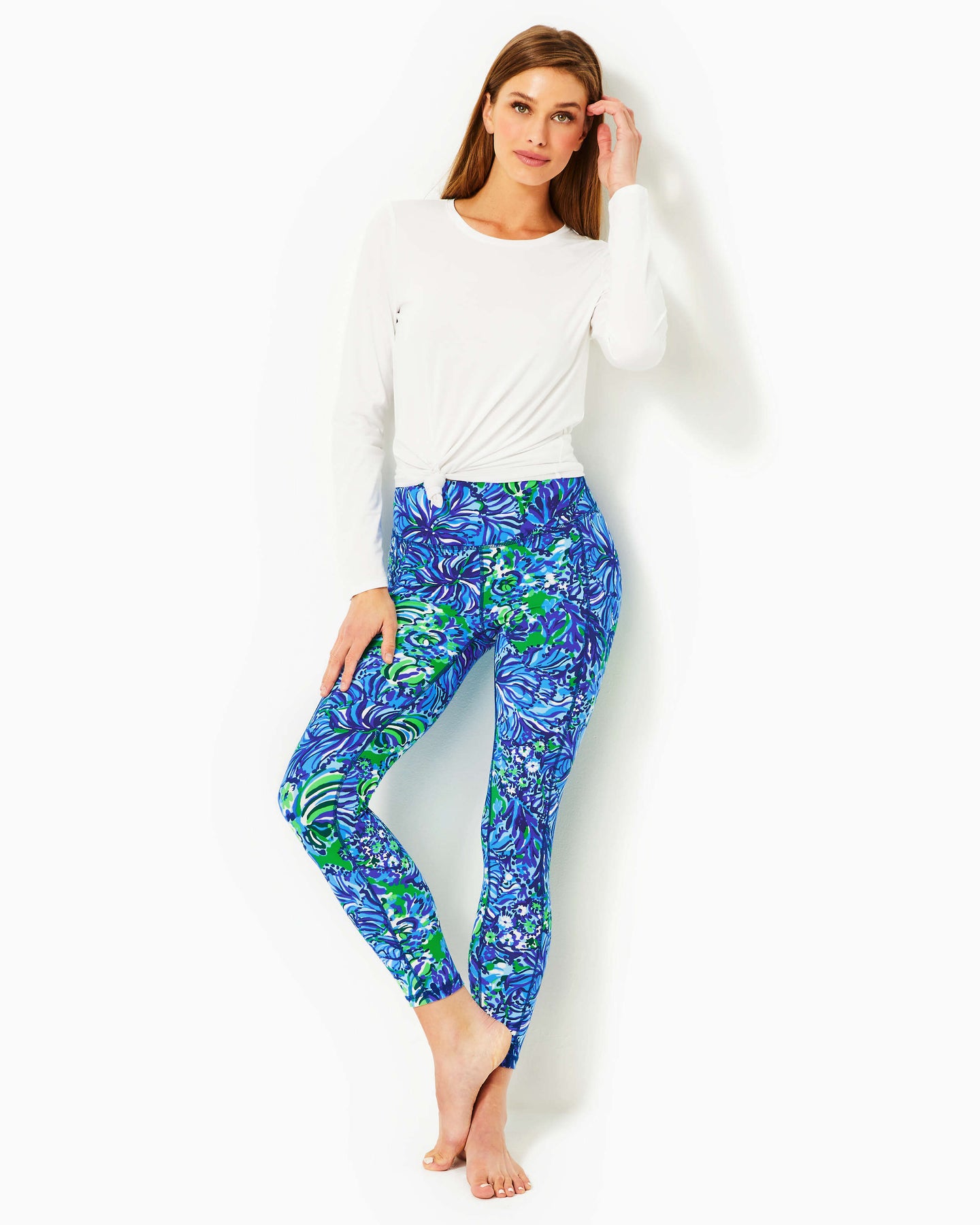 Lilly Pulitzer UPF 50+ Luxletic South Beach High Rise Cropped Legging –  Fenwick Float-ors