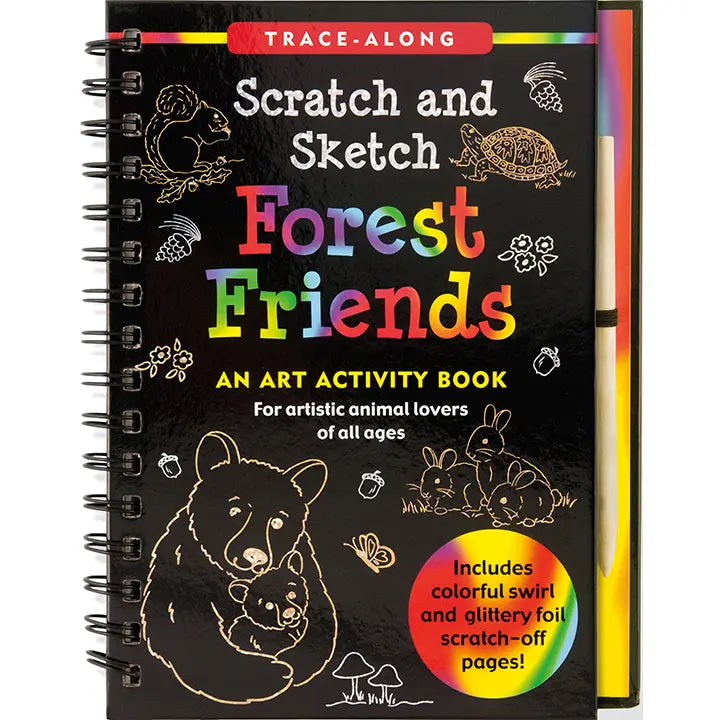 Forest Friends Scratch & Sketch Art Activity Book