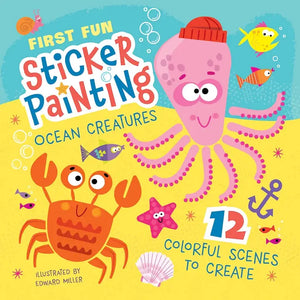 First Fun Sticker Painting: Ocean Creatures Activity Book - Fenwick Float-ors