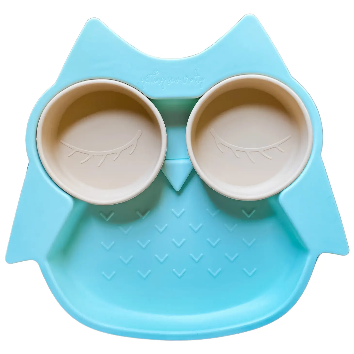 Owl Plate and Bowls (With Suction Cups)