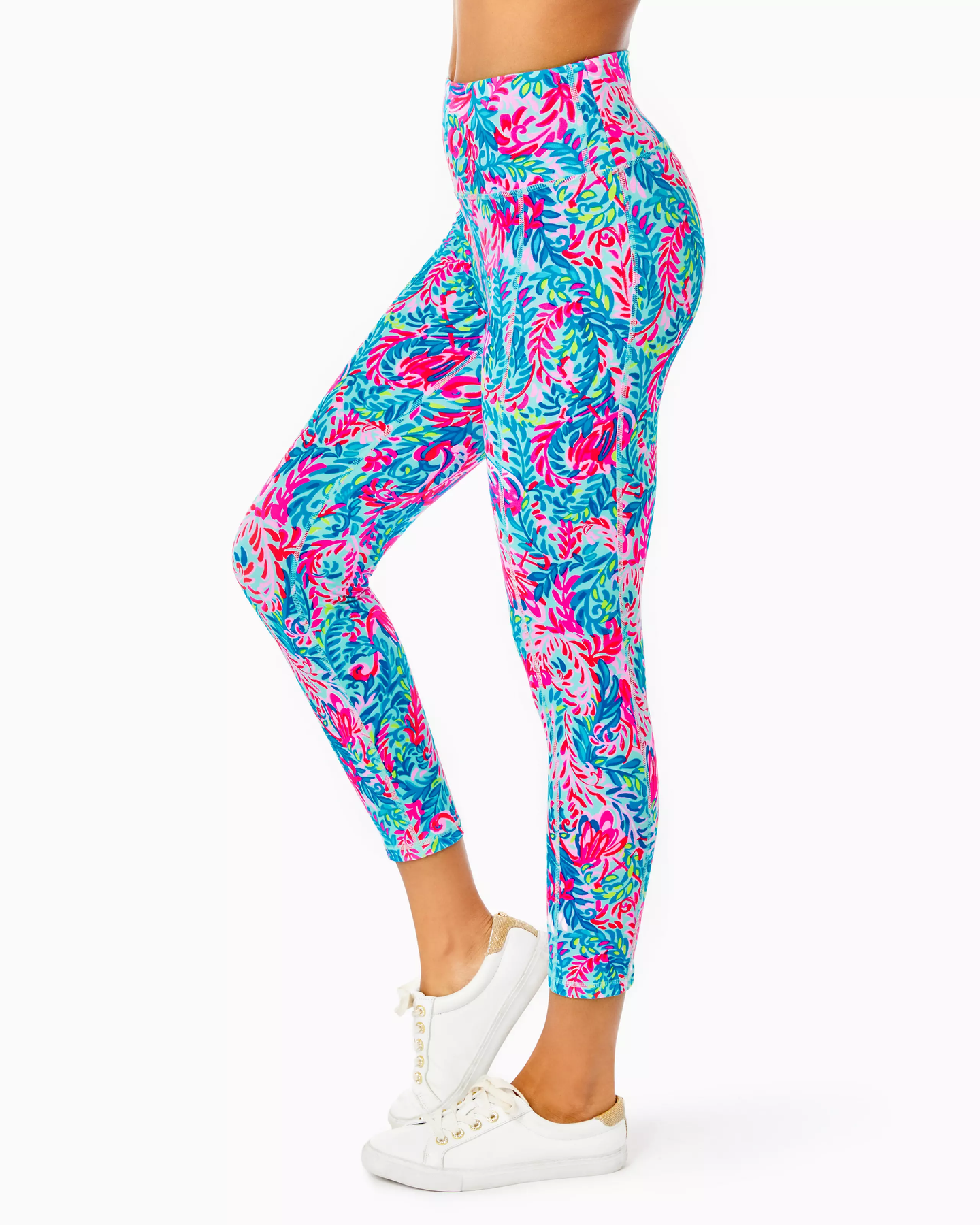 Lilly Pulitzer High-Rise Midi Leggings Onyx Can You Zee Me XXS at