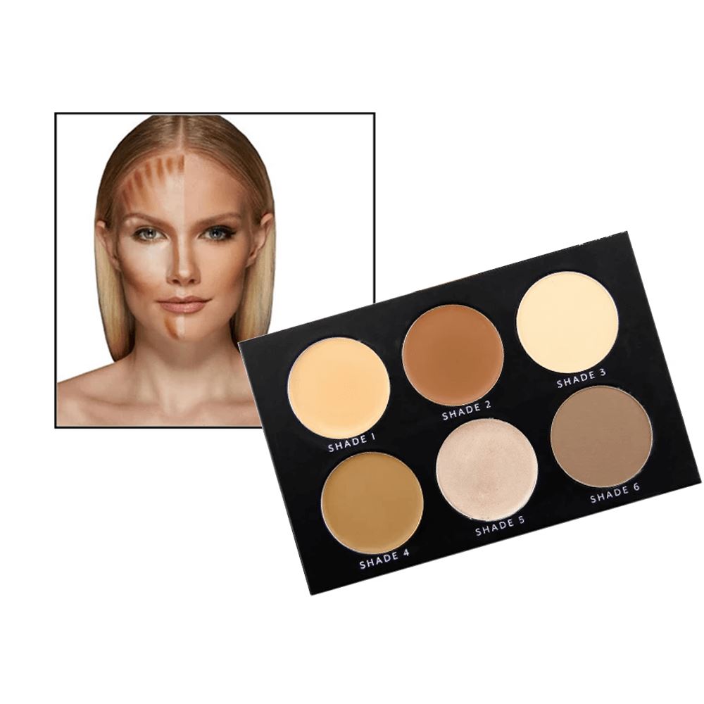 6 color contour powder palette