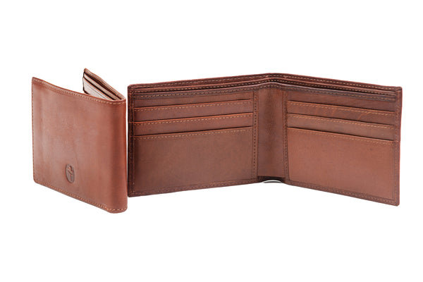 Gents Wallet - Luxurious Authentic Irish Brown, Tan or Red Leather, Ge ...