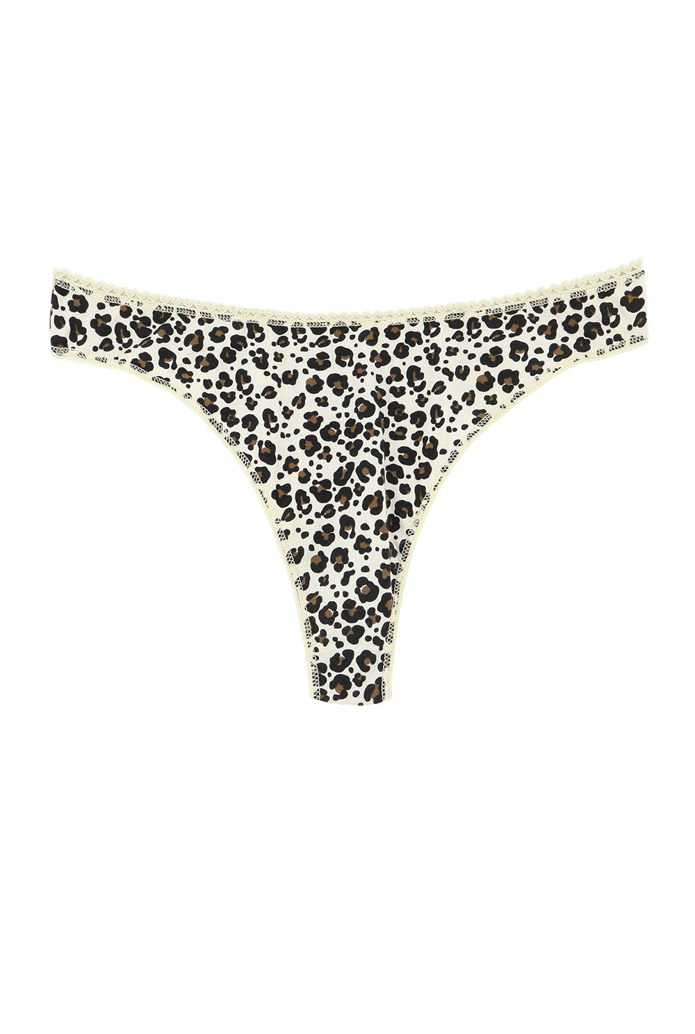 Tanga String Coton BIO - LÃ©opard Classique