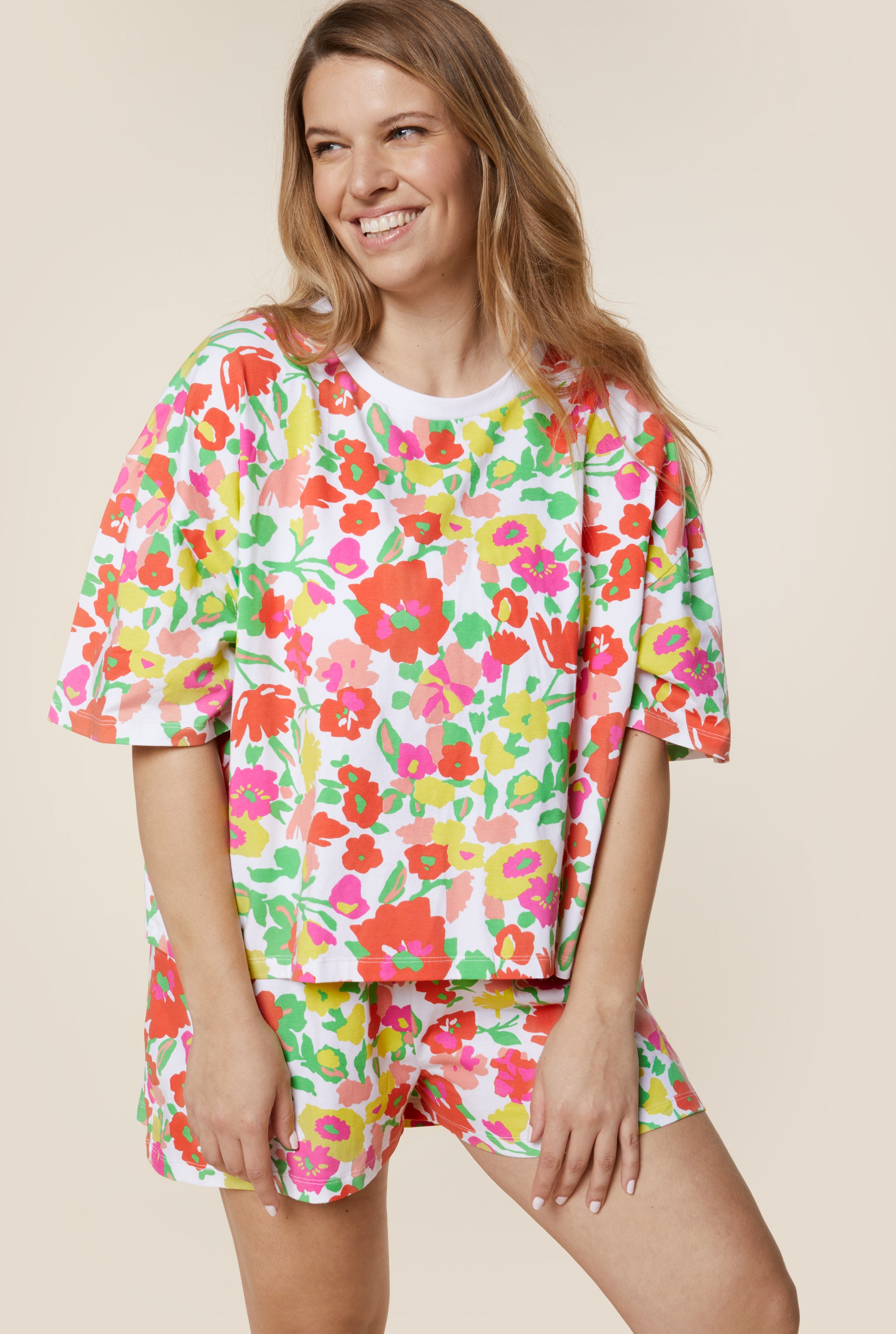 Pyjama coton BIO - Rainbow Rouge