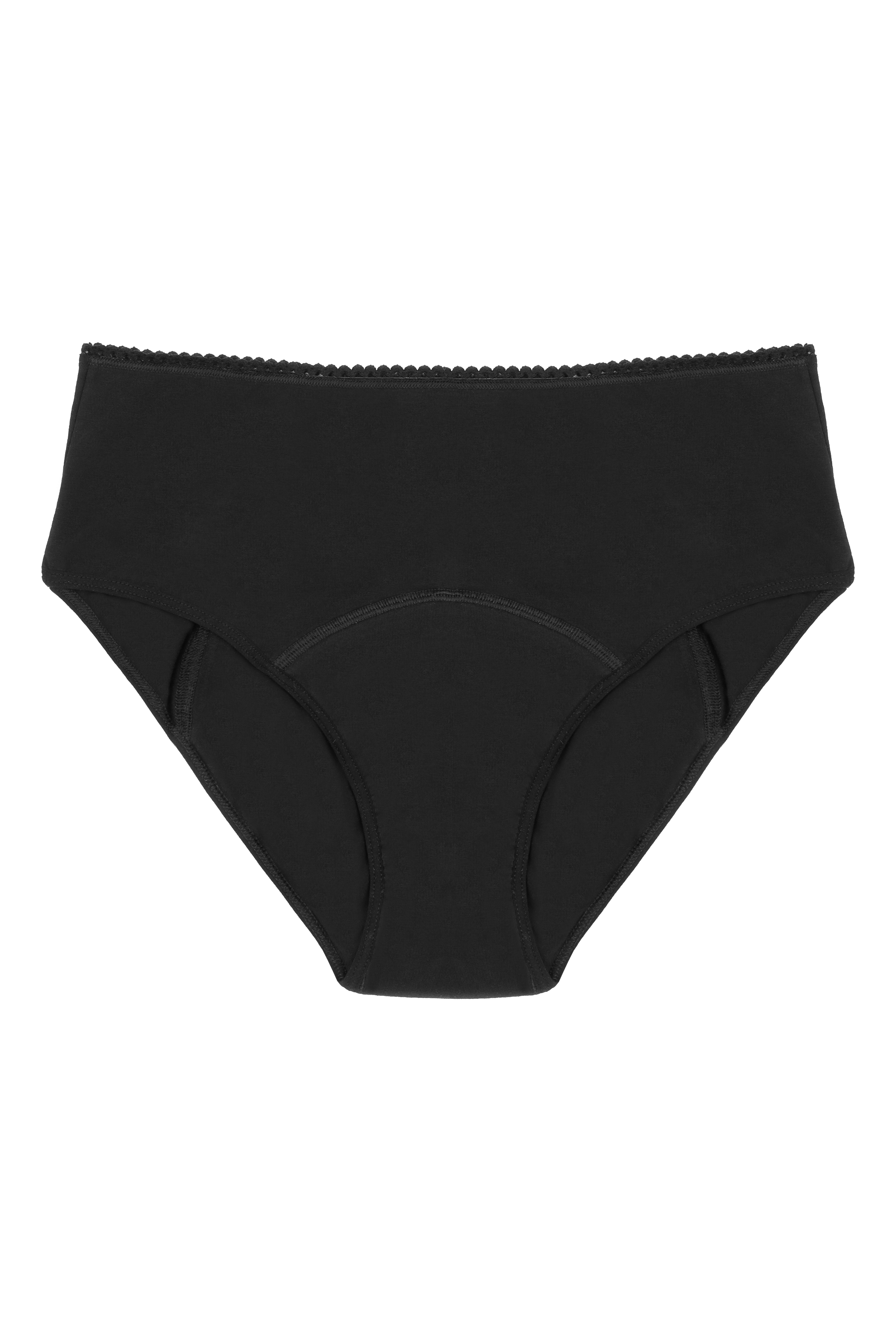 Culotte menstruelle Taille Haute - Flux Nuit | Pirate Black