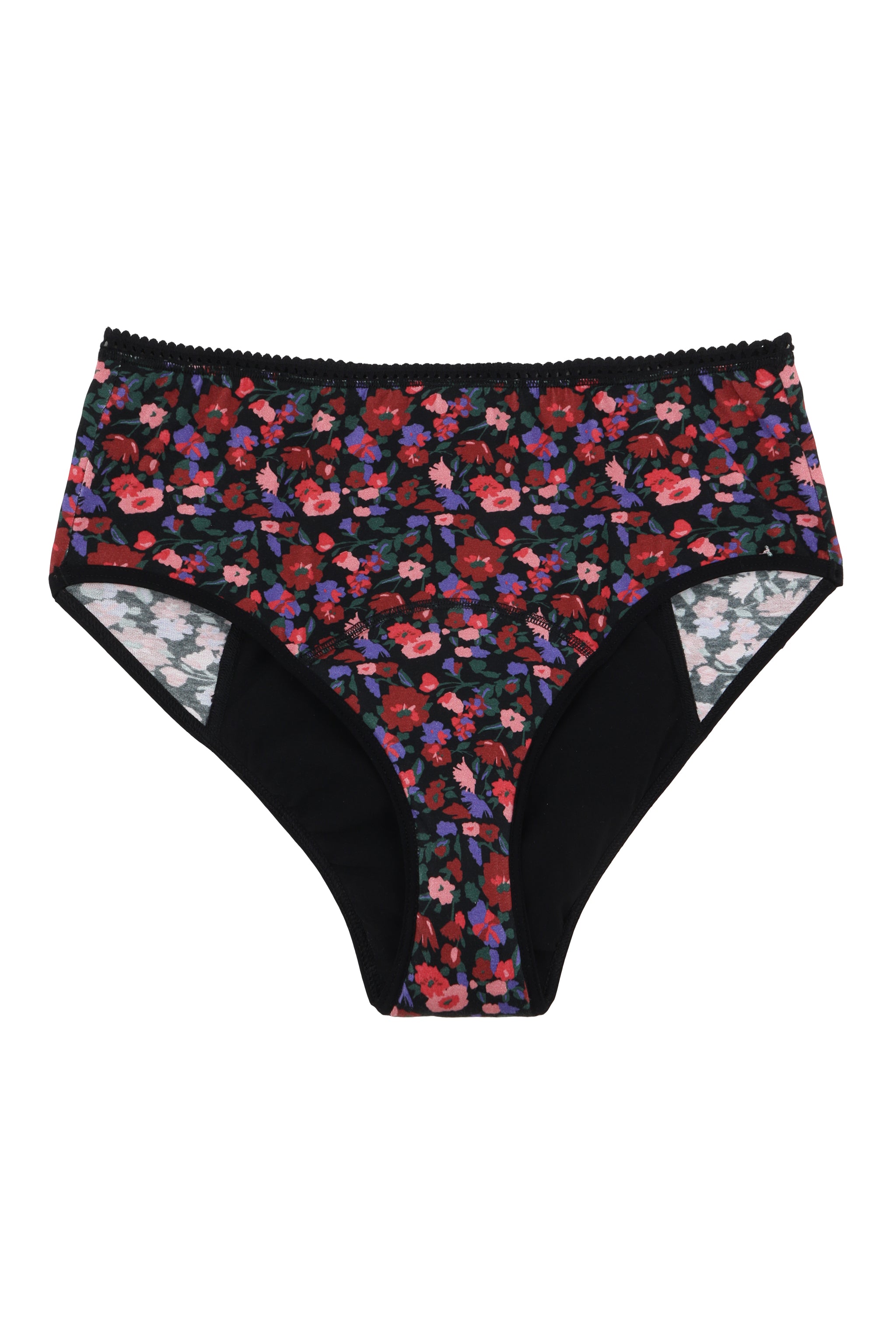 Culotte taille haute menstruelle - Flux Nuit | Rainbow Purple