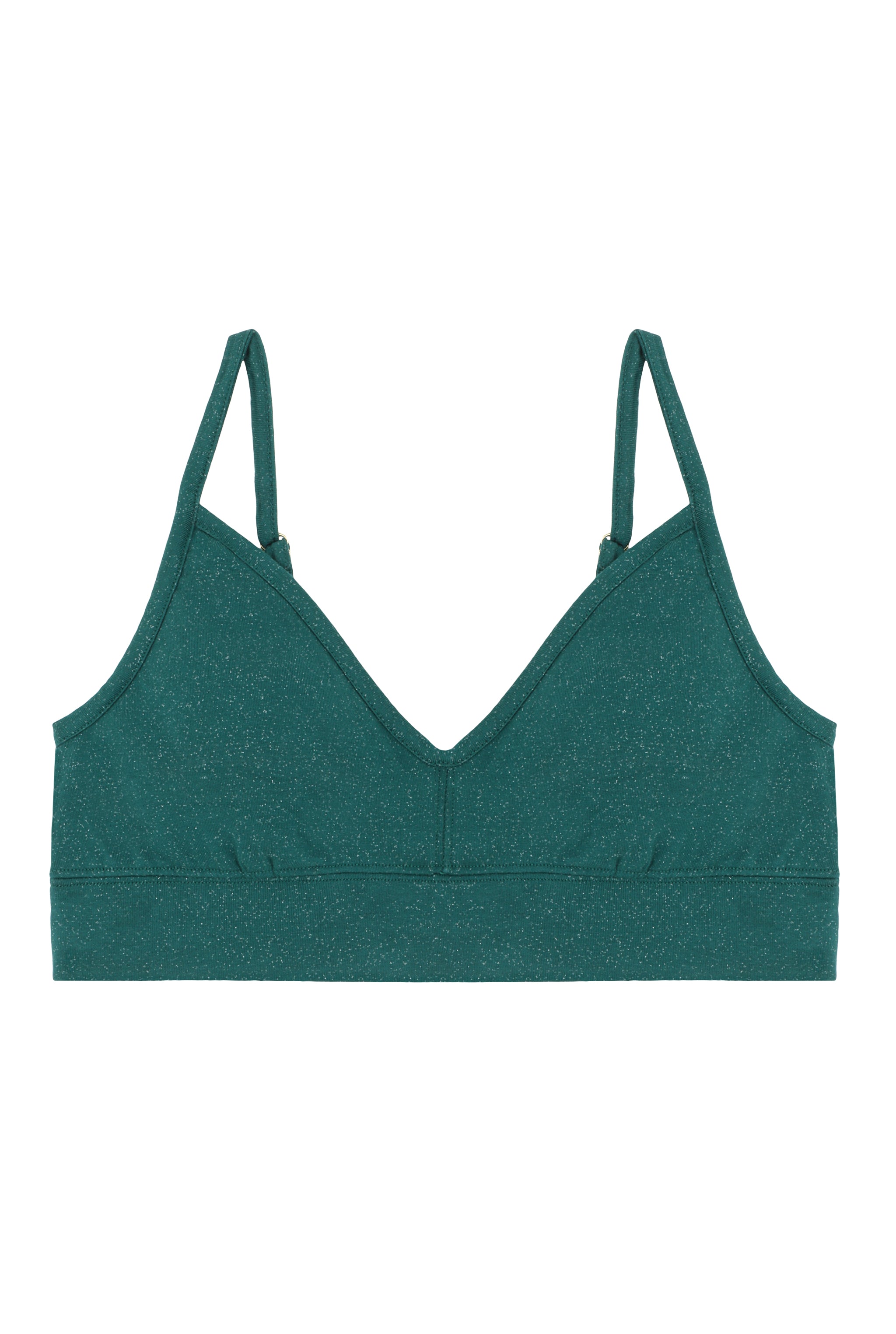 BrassiÃ¨re Coton BIO - Paillettes Vert