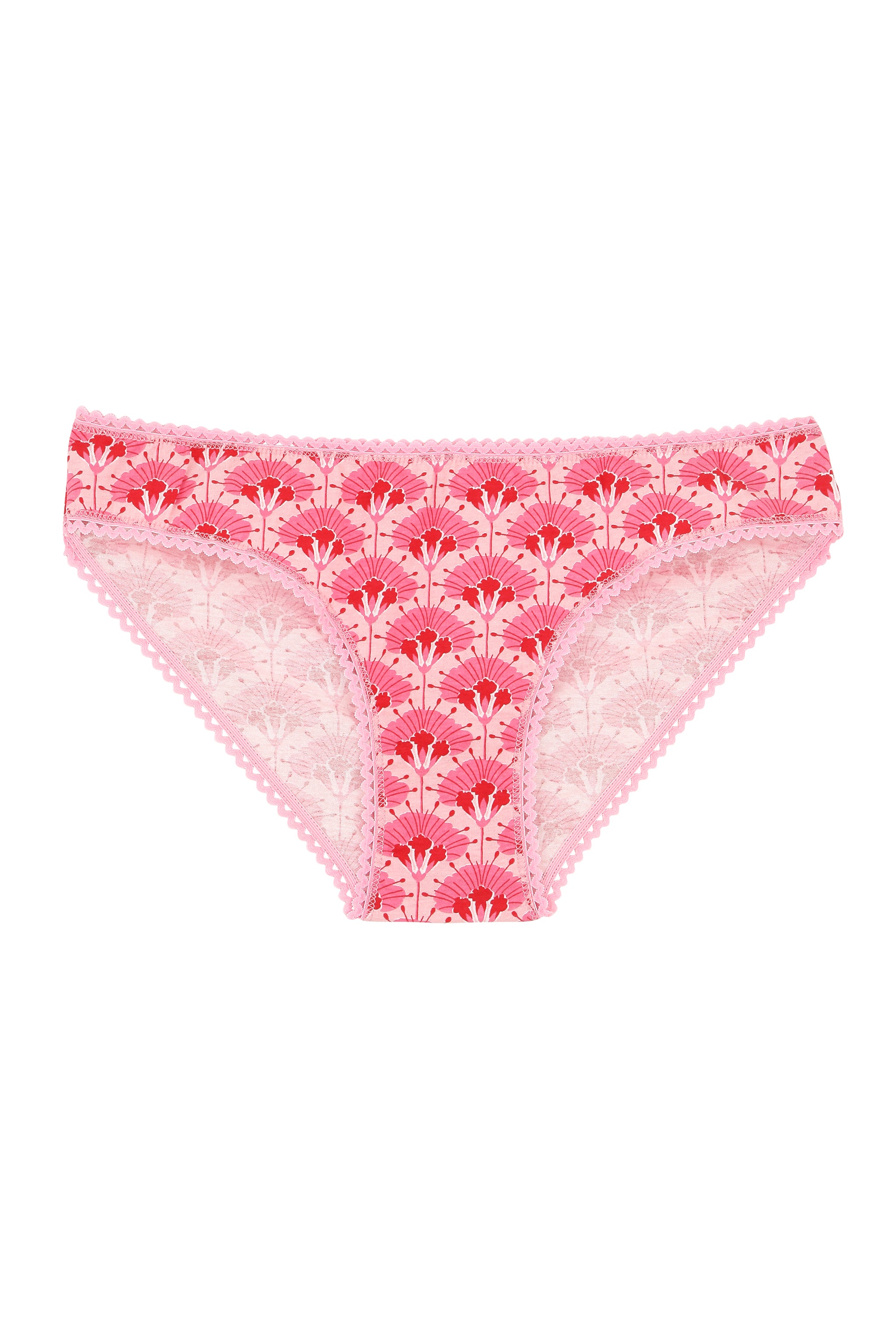 Culotte Coton BIO - Fleur de Paon Rose