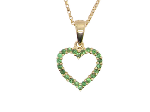 An open heart pendant