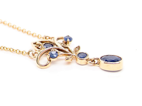 VICTORIAN STYLE SAPPHIRE PENDANT